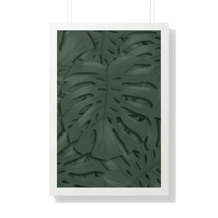 Deep Green Monstera Framed Print, Poster, Laura Christine Photography & Design, Framed, Home & Living, Indoor, Paper, Posters, Laura Christine Photography & Design, laurachristinedesign.com