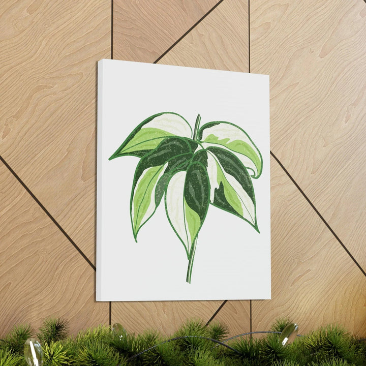 Philodendron 'Cream Splash' Canvas, Canvas, Printify, Art & Wall Decor, Canvas, Hanging Hardware, Home & Living, Indoor, Laura Christine Photography & Design, laurachristinedesign.com