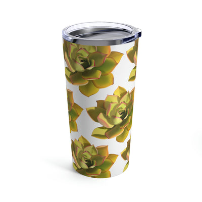 Noble Aeonium Succulent Pattern Tumbler