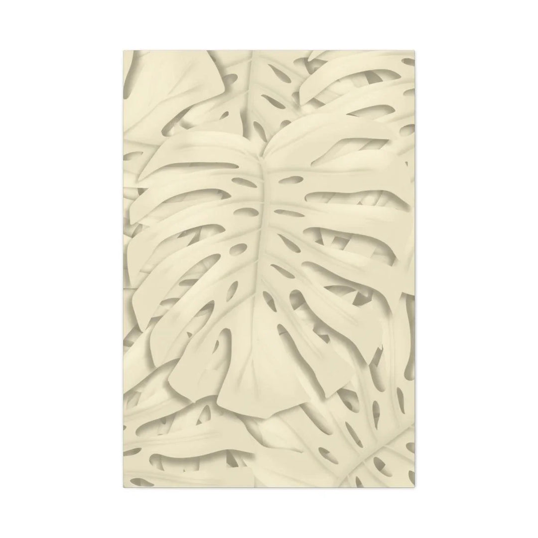 Soft Beige Monstera Canvas, Canvas, Laura Christine Photography & Design, Art & Wall Decor, Canvas, Hanging Hardware, Home & Living, Indoor, Laura Christine Photography & Design, laurachristinedesign.com