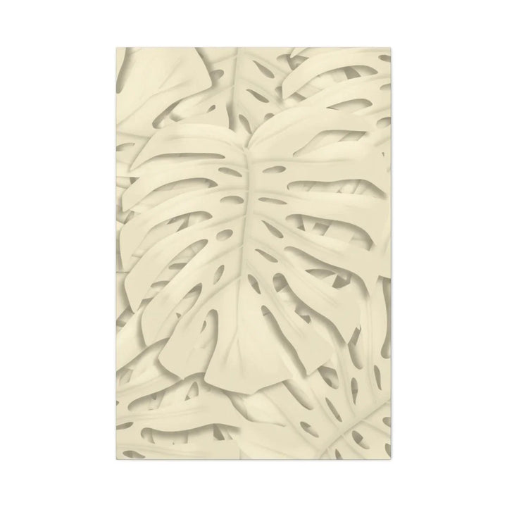 Soft Beige Monstera Canvas, Canvas, Laura Christine Photography & Design, Art & Wall Decor, Canvas, Hanging Hardware, Home & Living, Indoor, Laura Christine Photography & Design, laurachristinedesign.com