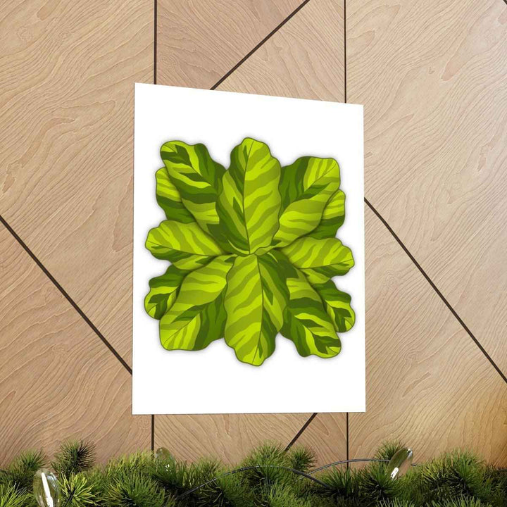 Calathea Yellow Fusion Print – Botanical Wall Art on Museum-Grade Paper Unframed