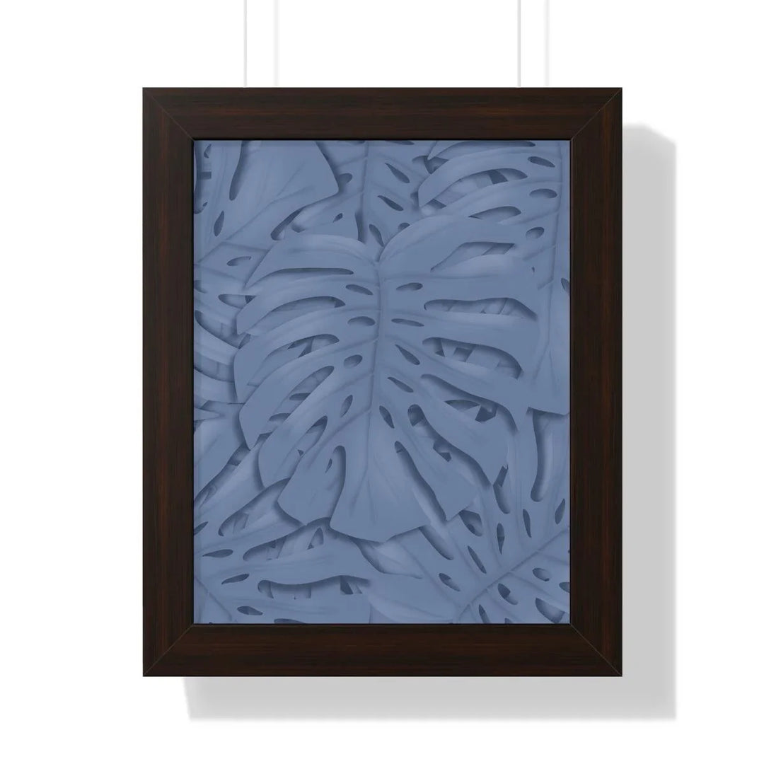 Slate Blue Monstera Framed Print, Poster, Laura Christine Photography & Design, Framed, Home & Living, Indoor, Paper, Posters, Laura Christine Photography & Design, laurachristinedesign.com