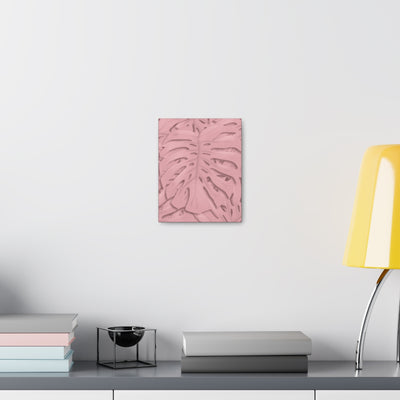 Soft Pink Monstera Canvas