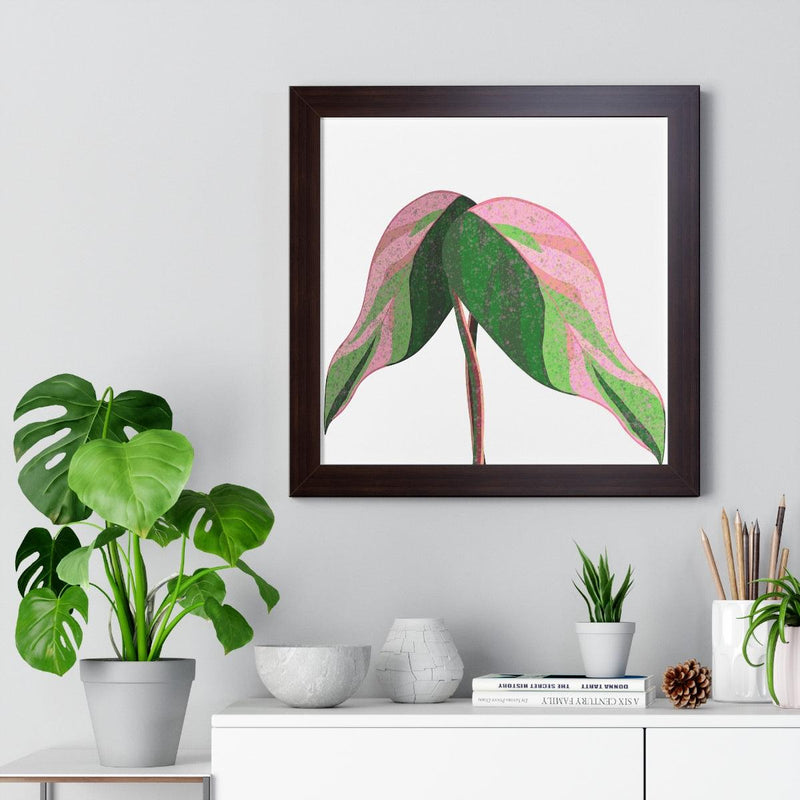 Pink Princess Philodendron Framed Print, Poster, Laura Christine Photography & Design, Framed, Home & Living, Indoor, Paper, Posters, Laura Christine Photography & Design, laurachristinedesign.com