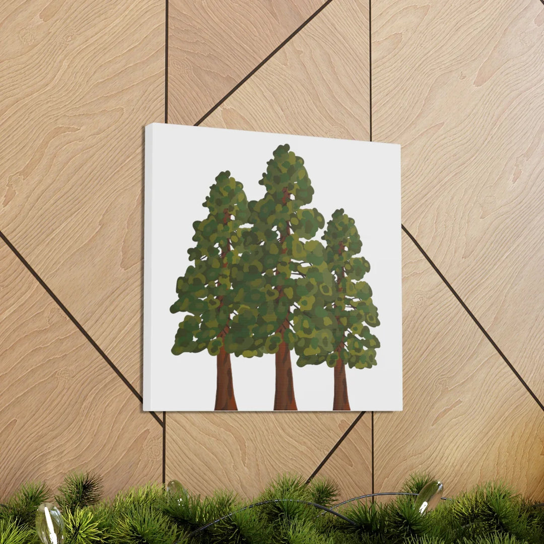 Coastal Redwoods Canvas - Stretched Cotton Canvas Art Print | Matte Finish Wall Hanging Artwork