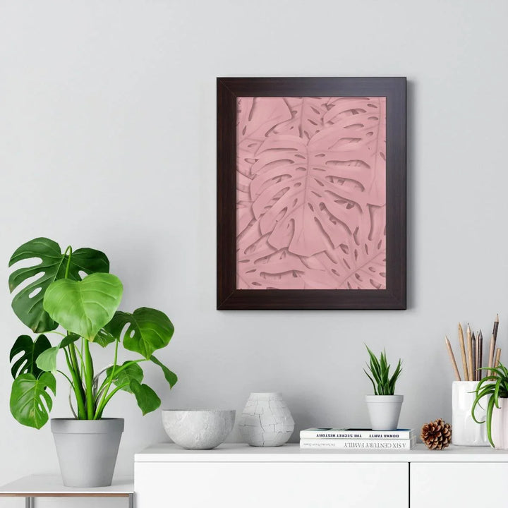 Soft Pink Monstera Framed Print, Poster, Laura Christine Photography & Design, Framed, Home & Living, Indoor, Paper, Posters, Laura Christine Photography & Design, laurachristinedesign.com