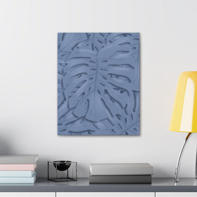 Slate Blue Monstera Canvas, Canvas, Laura Christine Photography & Design, Art & Wall Decor, Canvas, Hanging Hardware, Home & Living, Indoor, Laura Christine Photography & Design, laurachristinedesign.com