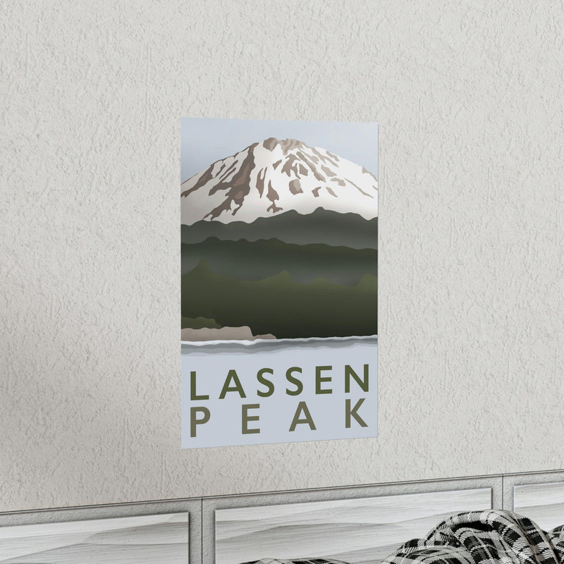 Lassen Peak Minimalist Print, Poster, Printify, Back to School, Home & Living, Indoor, Matte, Paper, Posters, Valentine&