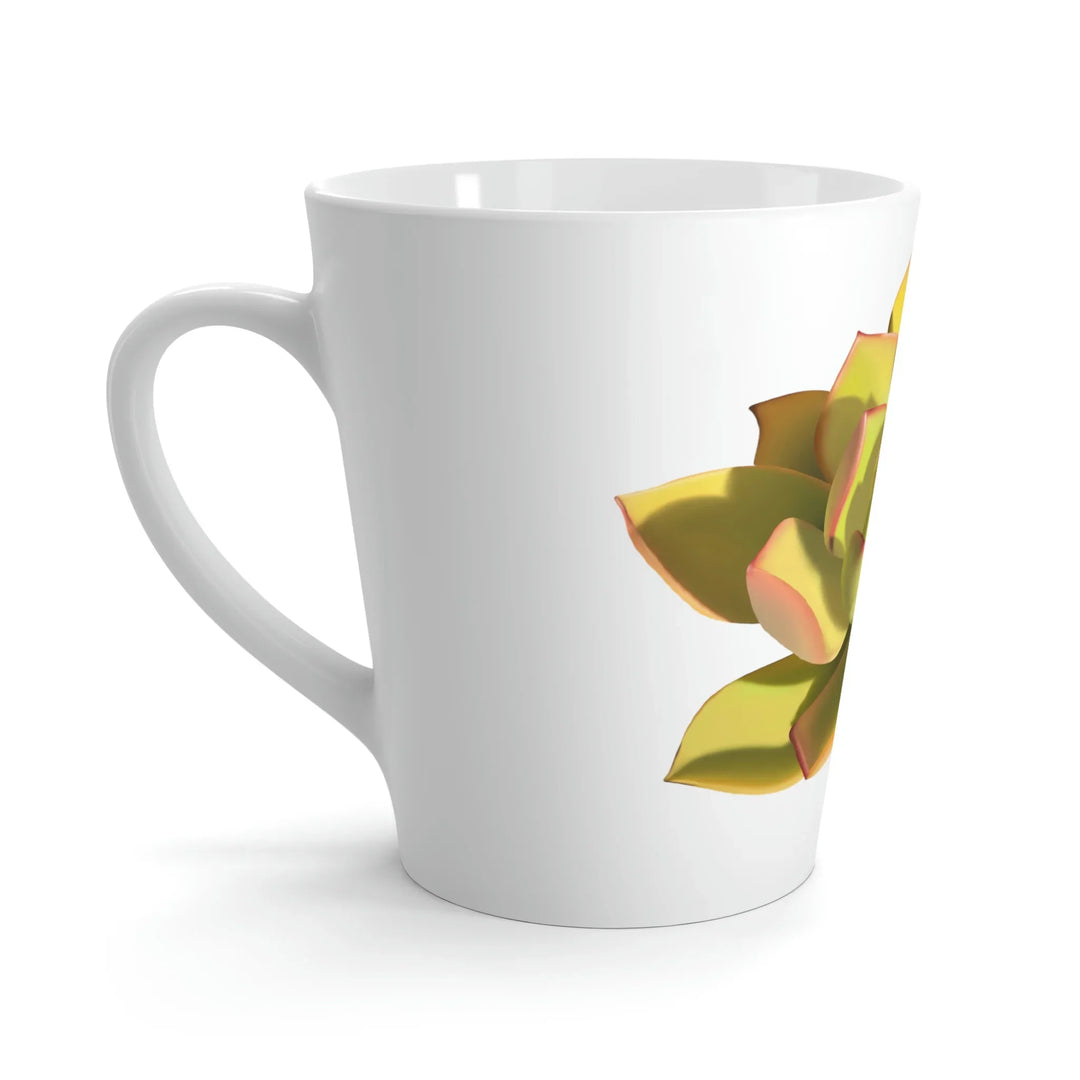 Noble Aeonium Mug – Durable Ceramic Coffee Cup With Succulent Design