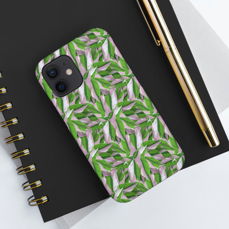 Tricolor Syngonium Phone Case, Phone Case, Printify, Accessories, Glossy, iPhone Cases, Matte, Phone accessory, Phone Cases, Samsung Cases, Laura Christine Photography & Design, laurachristinedesign.com