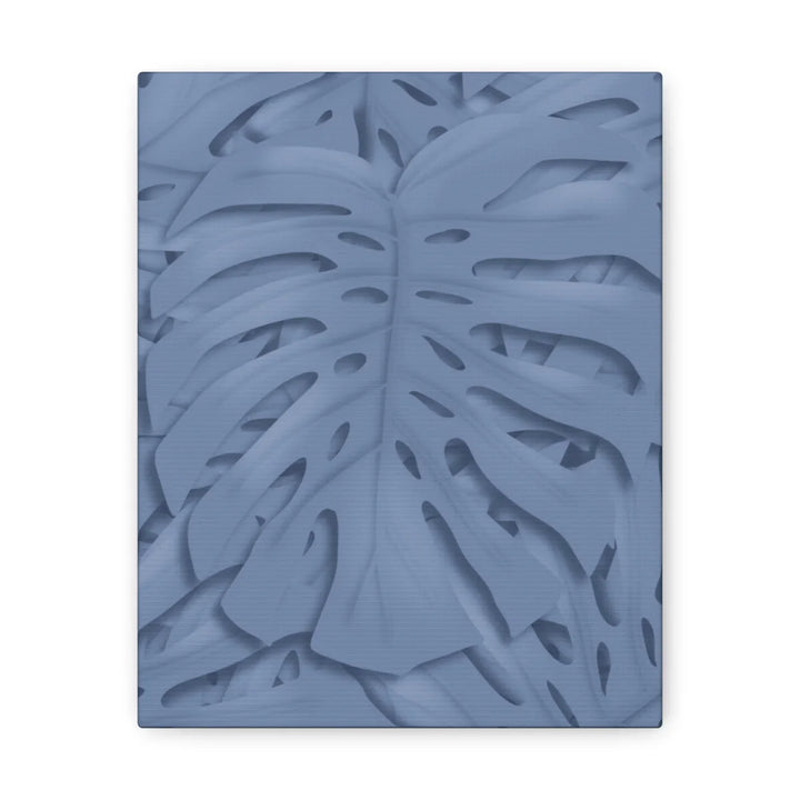Monstera Canvas Art – Blue Monstera Print | Durable Matte Canvas Art Print