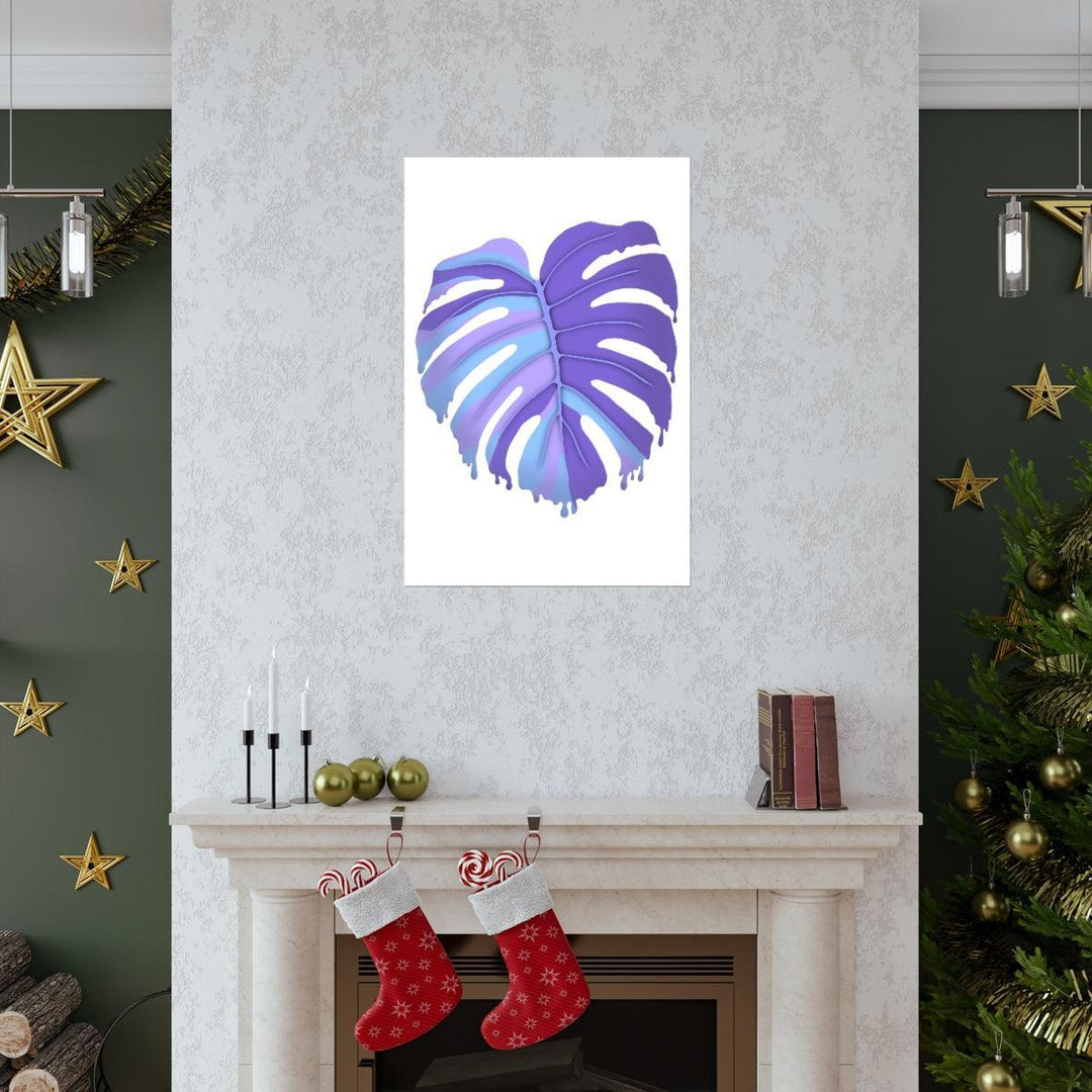 Melting Monstera, Purple - Print, Poster, Laura Christine Photography & Design, Back to School, Home & Living, Indoor, Matte, Paper, Posters, Valentine's Day promotion, Laura Christine Photography & Design, laurachristinedesign.com