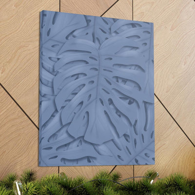 Slate Blue Monstera Canvas, Canvas, Laura Christine Photography & Design, Art & Wall Decor, Canvas, Hanging Hardware, Home & Living, Indoor, Laura Christine Photography & Design, laurachristinedesign.com