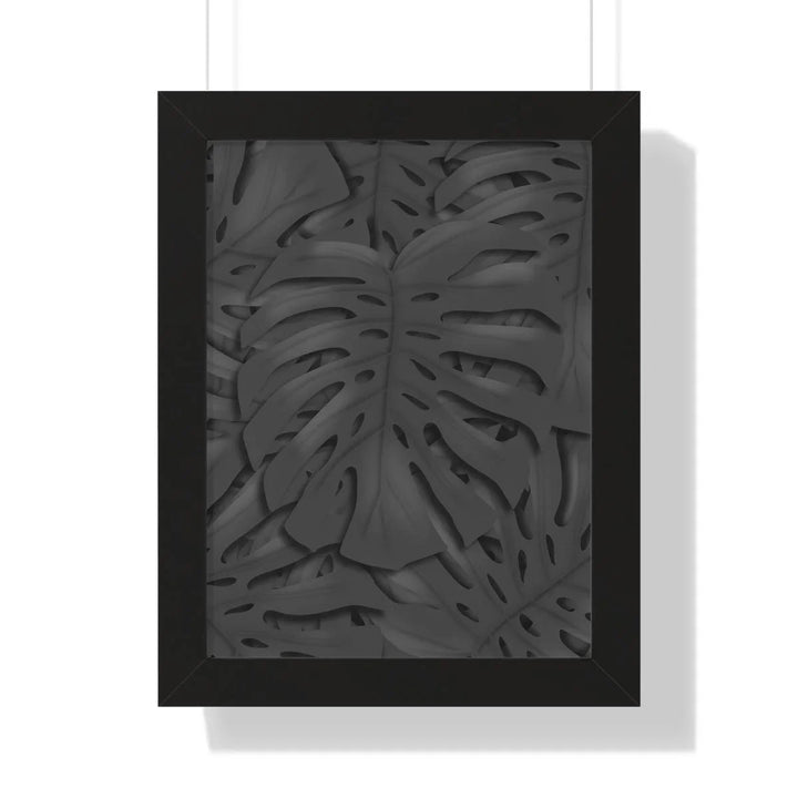 Charcoal Monstera Framed Print, Poster, Laura Christine Photography & Design, Framed, Home & Living, Indoor, Paper, Posters, Laura Christine Photography & Design, laurachristinedesign.com