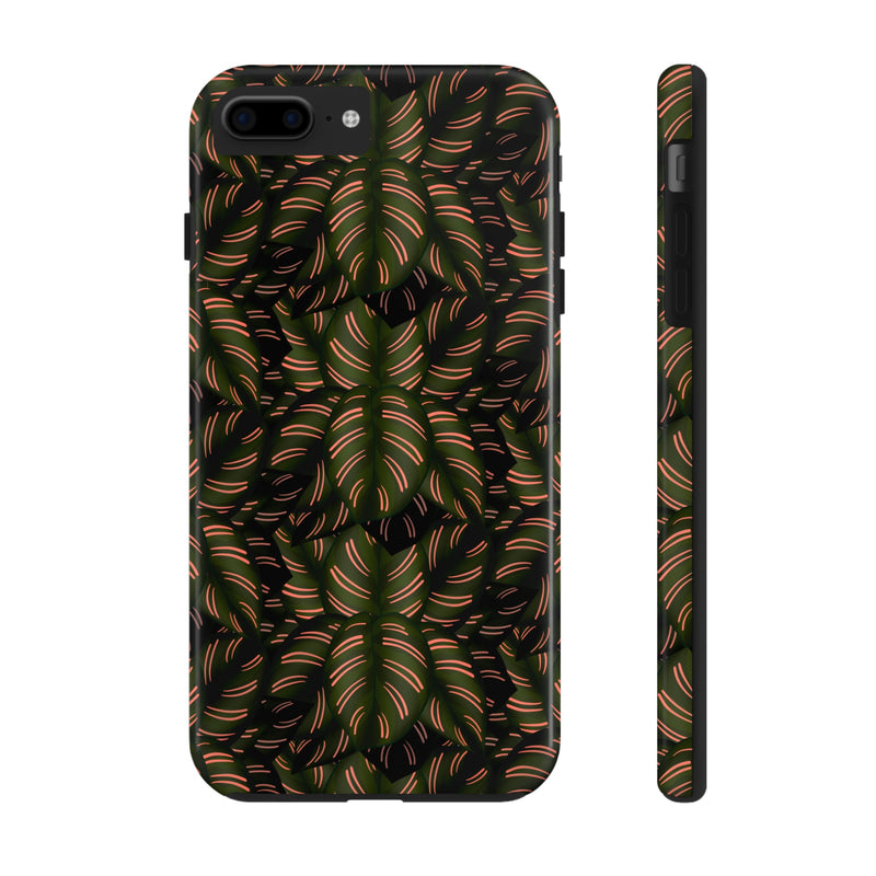 Calathea Pinstripe Phone Case, Phone Case, Printify, Accessories, Glossy, iPhone Cases, Matte, Phone accessory, Phone Cases, Samsung Cases, Laura Christine Photography & Design, laurachristinedesign.com