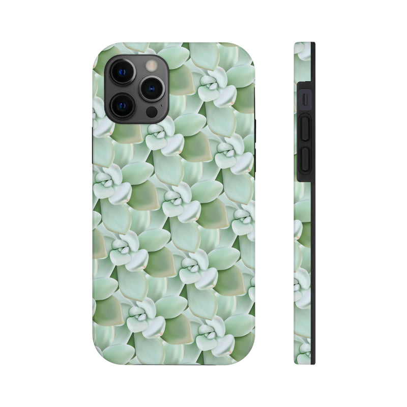 Pachyveria Haagei Succulent Pattern Phone Case, Phone Case, Printify, Accessories, Glossy, iPhone Cases, Matte, Phone accessory, Phone Cases, Samsung Cases, Laura Christine Photography & Design, laurachristinedesign.com