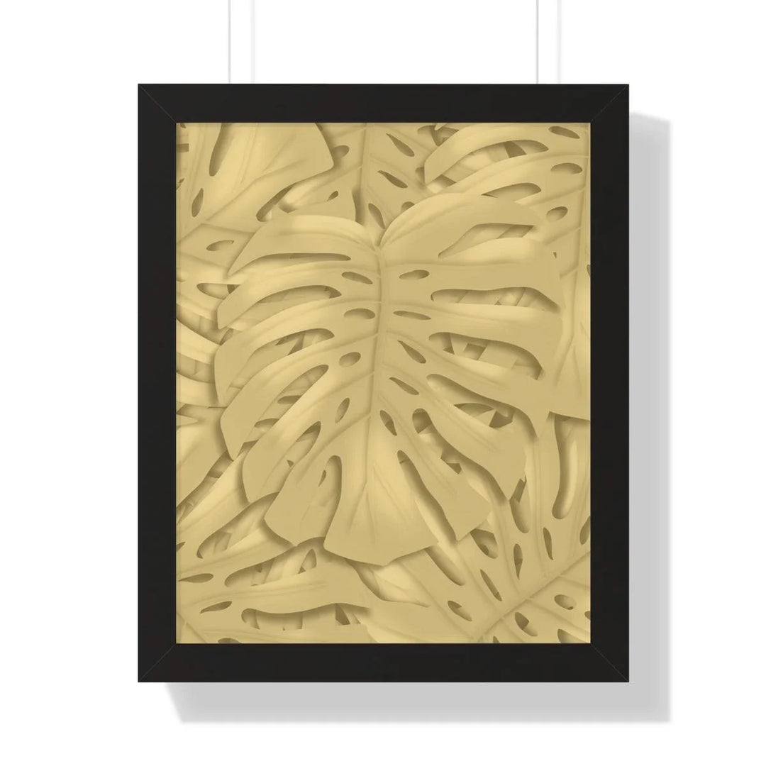 Golden Monstera Framed Print, Poster, Laura Christine Photography & Design, Framed, Home & Living, Indoor, Paper, Posters, Laura Christine Photography & Design, laurachristinedesign.com
