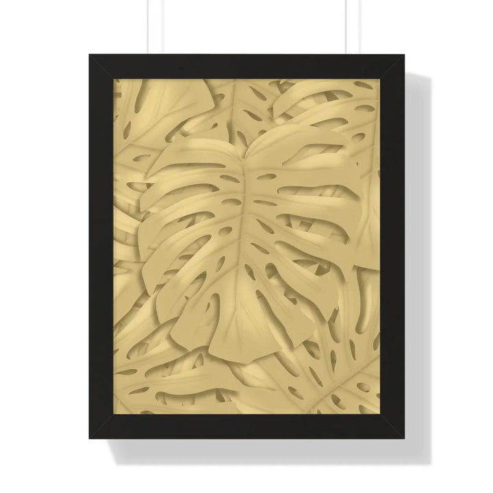 Golden Monstera Framed Print, Poster, Laura Christine Photography & Design, Framed, Home & Living, Indoor, Paper, Posters, Laura Christine Photography & Design, laurachristinedesign.com