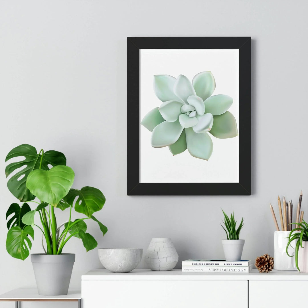 Pachyveria Haagei Succulent Framed Print, Poster, Printify, Framed, Home & Living, Indoor, Paper, Posters, Laura Christine Photography & Design, laurachristinedesign.com