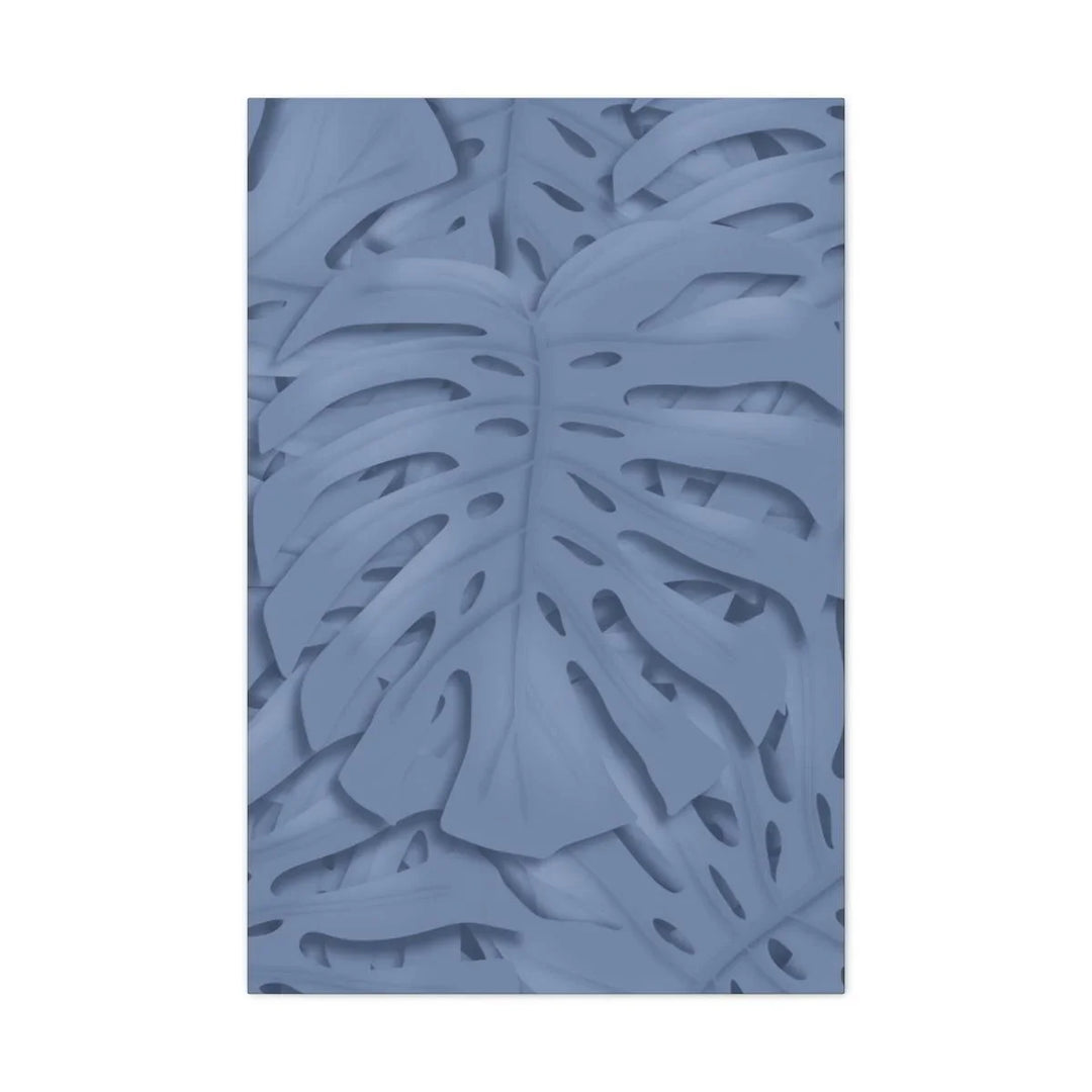 Slate Blue Monstera Canvas, Canvas, Laura Christine Photography & Design, Art & Wall Decor, Canvas, Hanging Hardware, Home & Living, Indoor, Laura Christine Photography & Design, laurachristinedesign.com