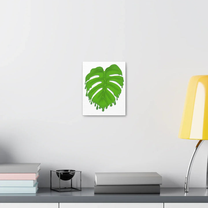 Melting Monstera Canvas | Large Botanical Canvas Art Print With Matte Finish