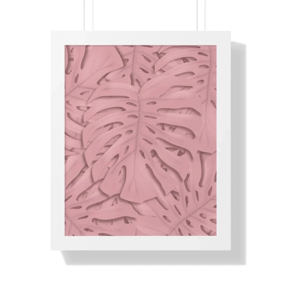 Soft Pink Monstera Framed Print, Poster, Laura Christine Photography & Design, Framed, Home & Living, Indoor, Paper, Posters, Laura Christine Photography & Design, laurachristinedesign.com