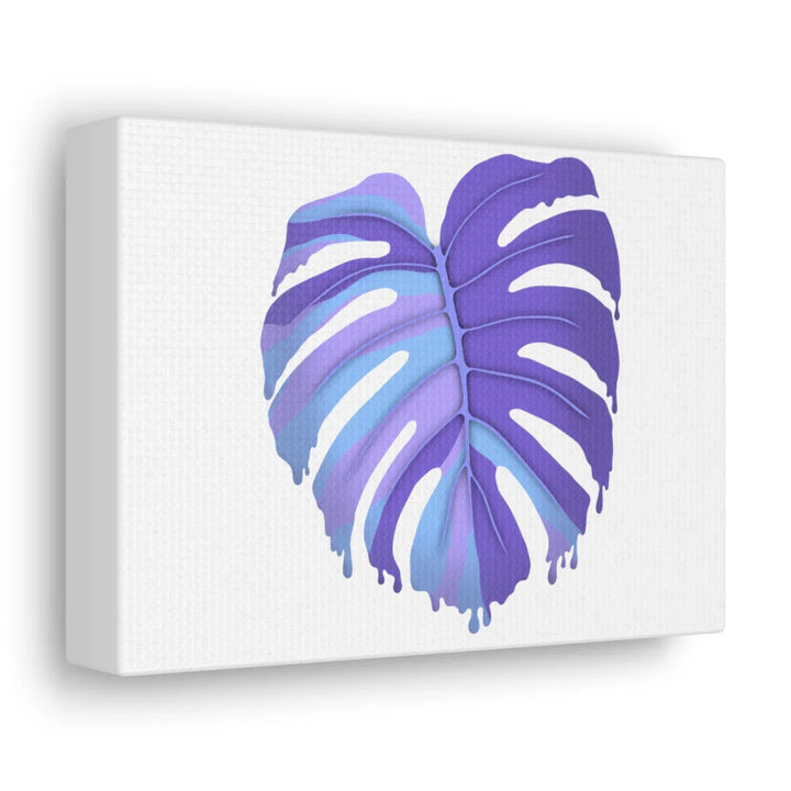 Purple Monstera Canvas - Modern Canvas Art Print | Botanical Wall Decor - Laura Christine Photography & Design
