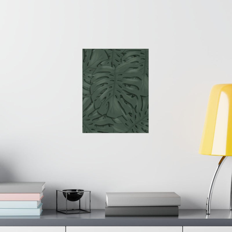 Deep Green Monstera Print, Poster, Laura Christine Photography & Design, Back to School, Home & Living, Indoor, Matte, Paper, Posters, Valentine&