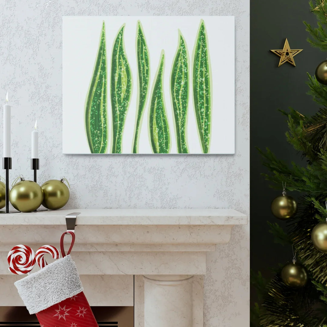 Snake Plant Canvas | Botanical Canvas Decor - Matte Finish Artwork for Living Room - Laura Christine Photography & Design