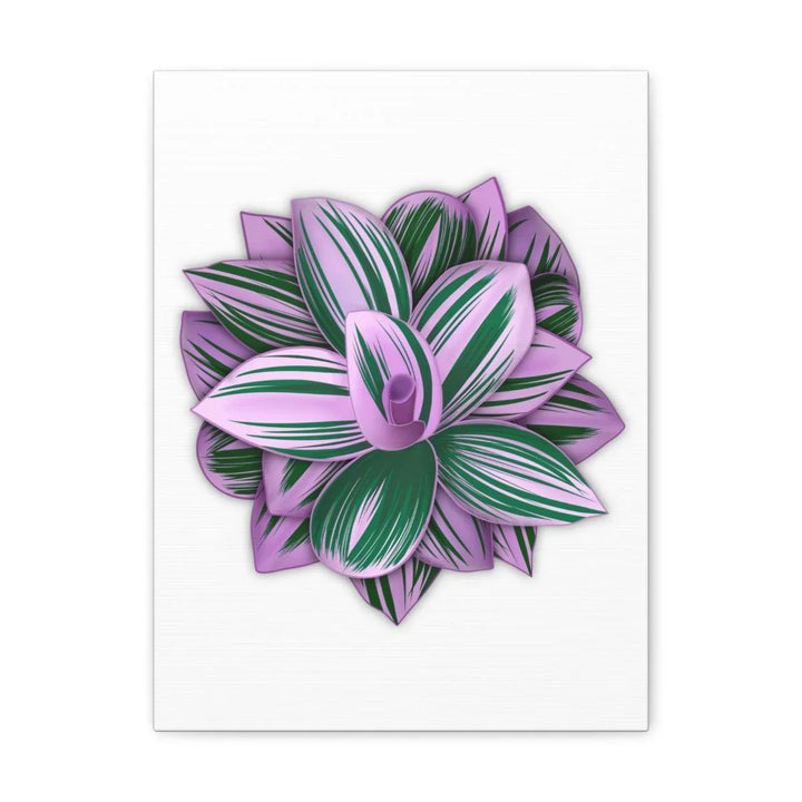 Tradescantia Nanouk Canvas – Botanical Canvas Art Print | Matte Finish Wall Decor - Laura Christine Photography & Design