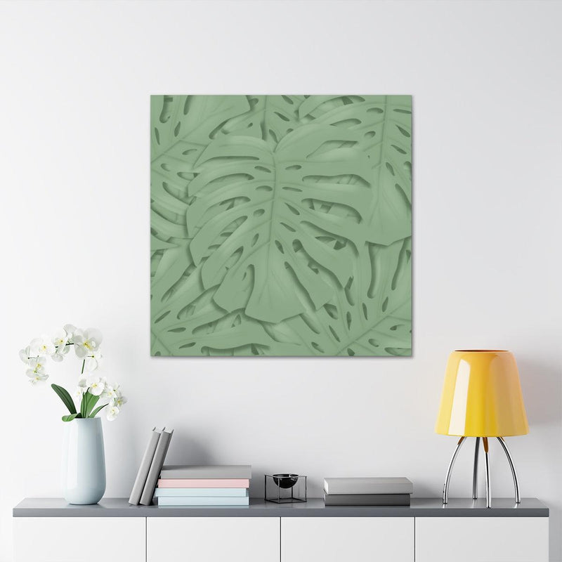 Deep Sage Monstera Canvas, Canvas, Laura Christine Photography & Design, Art & Wall Decor, Canvas, Hanging Hardware, Home & Living, Indoor, Laura Christine Photography & Design, laurachristinedesign.com