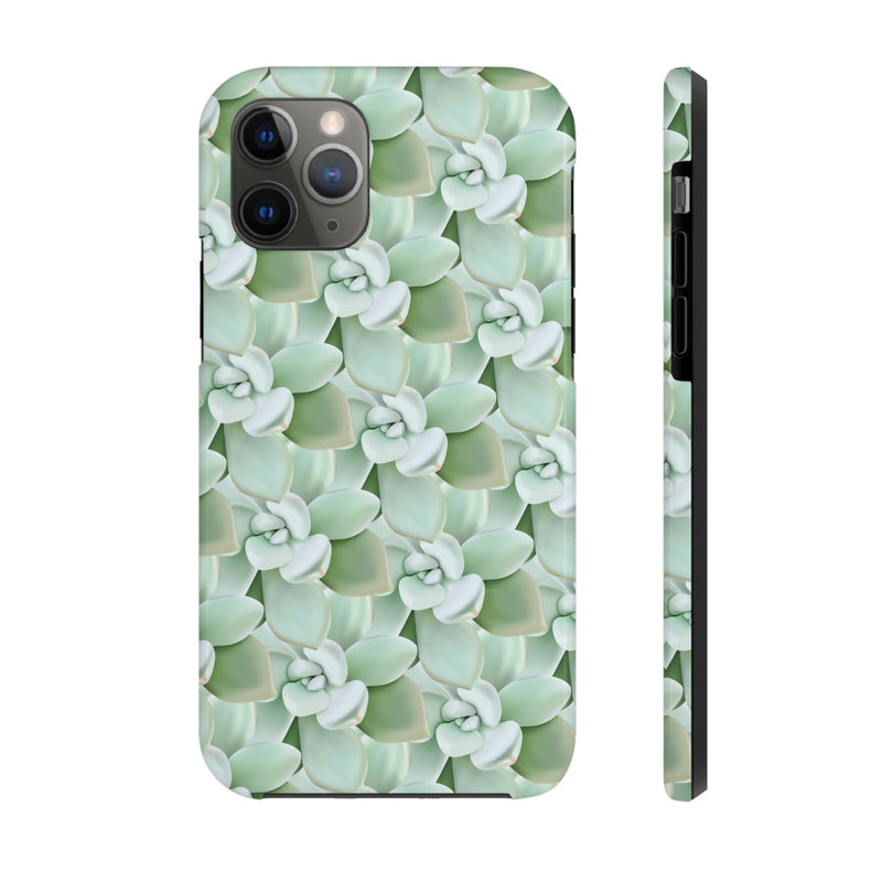 Pachyveria Haagei Succulent Pattern Phone Case, Phone Case, Printify, Accessories, Glossy, iPhone Cases, Matte, Phone accessory, Phone Cases, Samsung Cases, Laura Christine Photography & Design, laurachristinedesign.com