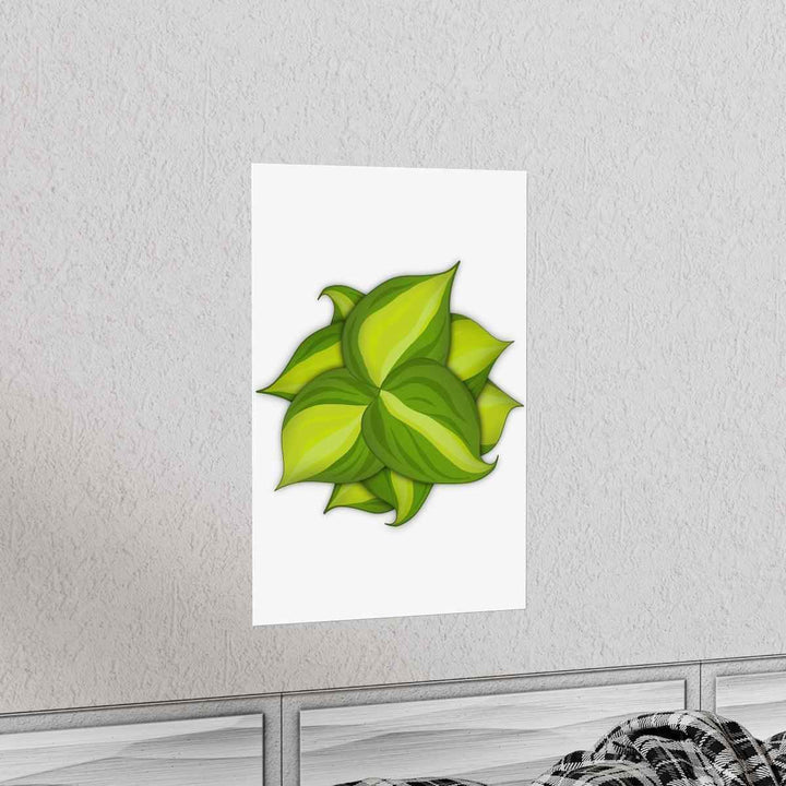 Philodendron Brasil Print – Botanical Wall Art on Museum Grade Paper Poster Unframed
