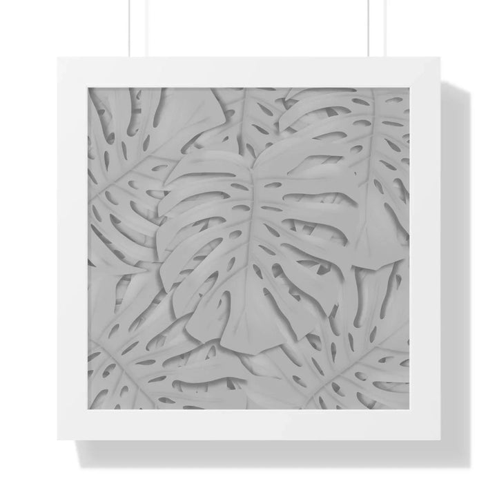 Soft Gray Monstera Framed Print, Poster, Laura Christine Photography & Design, Framed, Home & Living, Indoor, Paper, Posters, Laura Christine Photography & Design, laurachristinedesign.com