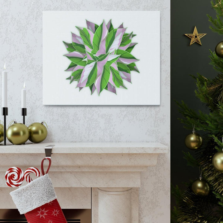 Tricolor Syngonium Canvas - Durable Canvas Art Print With Matte Finish & Botanical Design - Laura Christine Photography & Design