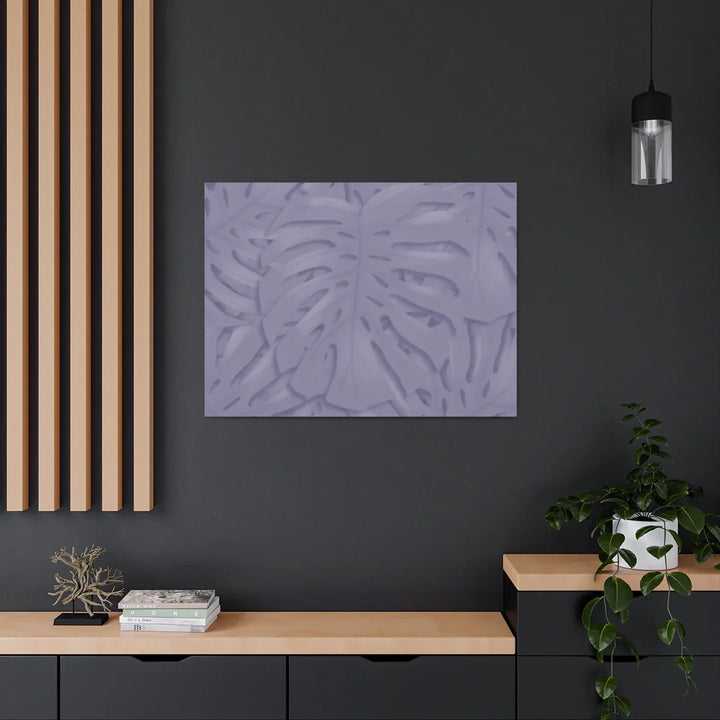 Violet Monstera Canvas – Durable Canvas Art Print With Matte Finish & Botanical Design