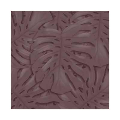 Merlot Monstera Canvas