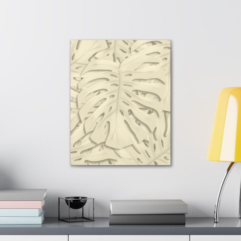 Soft Beige Monstera Canvas, Canvas, Laura Christine Photography & Design, Art & Wall Decor, Canvas, Hanging Hardware, Home & Living, Indoor, Laura Christine Photography & Design, laurachristinedesign.com