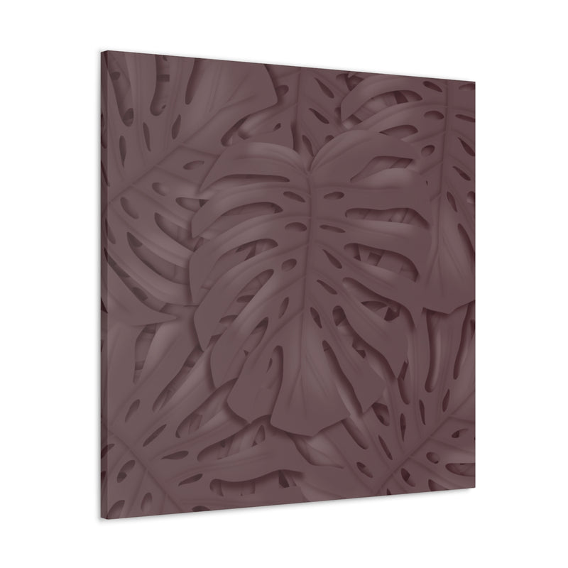 Merlot Monstera Canvas