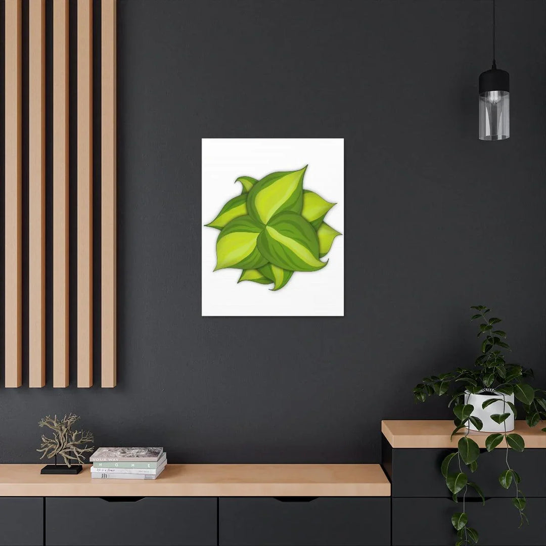 Philodendron Brasil Canvas - Botanical Canvas Art Print With Matte Finish & Durable Hanging - Laura Christine Photography & Design