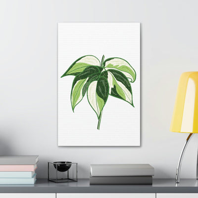 Philodendron 'Cream Splash' Canvas, Canvas, Printify, Art & Wall Decor, Canvas, Hanging Hardware, Home & Living, Indoor, Laura Christine Photography & Design, laurachristinedesign.com