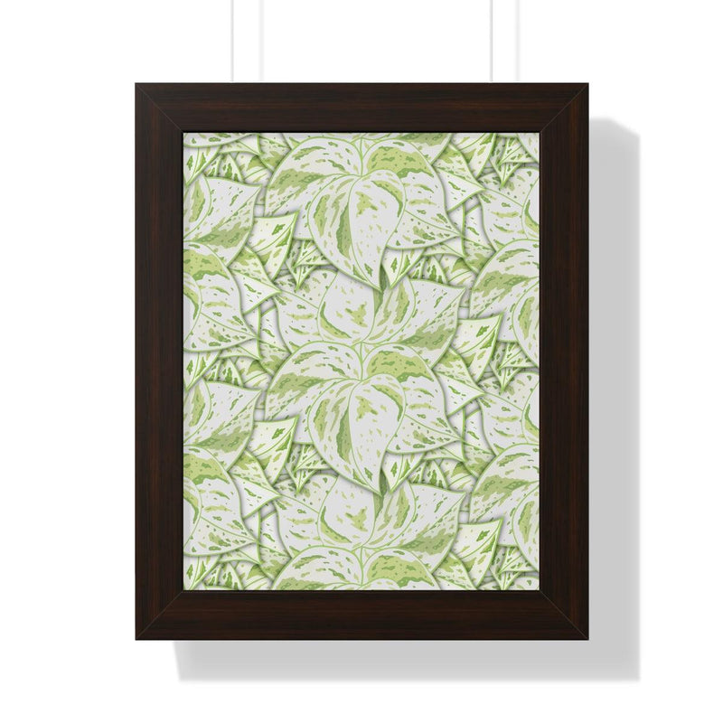 Snow Queen Pothos Framed Print, Poster, Laura Christine Photography & Design, Framed, Home & Living, Indoor, Paper, Posters, Laura Christine Photography & Design, laurachristinedesign.com