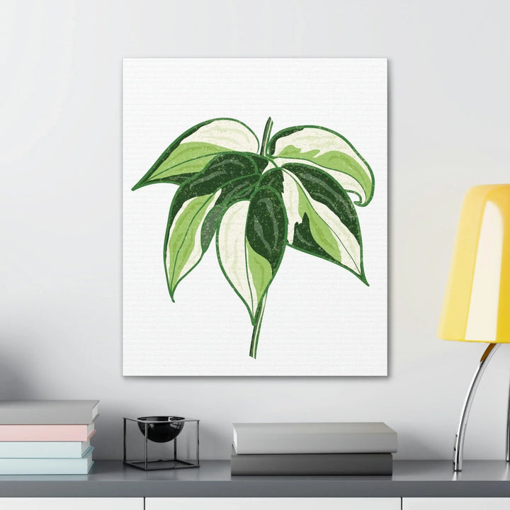 Philodendron 'Cream Splash' Canvas, Canvas, Printify, Art & Wall Decor, Canvas, Hanging Hardware, Home & Living, Indoor, Laura Christine Photography & Design, laurachristinedesign.com