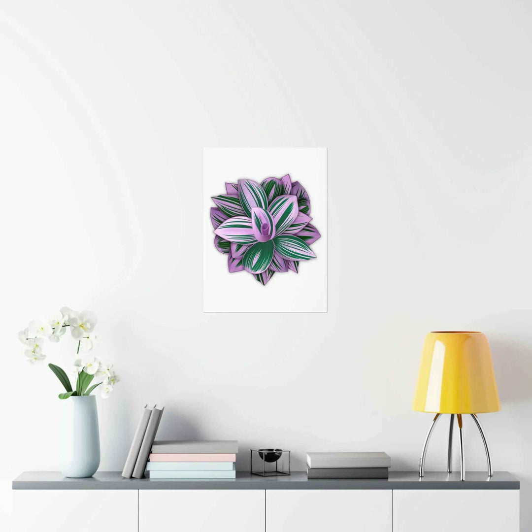 Tradescantia Nanouk Print – Botanical Wall Art on Museum-Grade Paper Poster Unframed