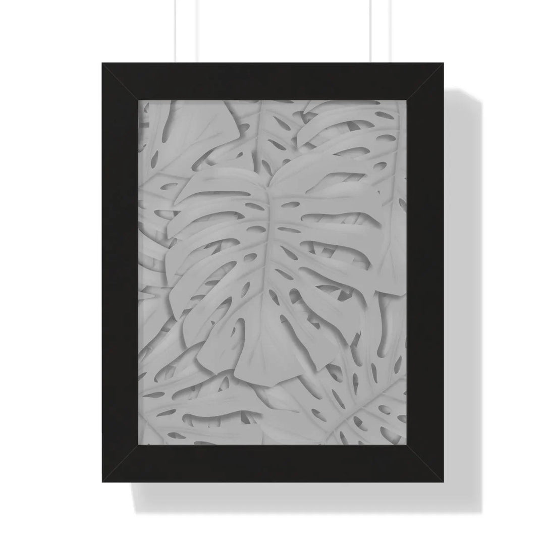 Soft Gray Monstera Framed Print, Poster, Laura Christine Photography & Design, Framed, Home & Living, Indoor, Paper, Posters, Laura Christine Photography & Design, laurachristinedesign.com