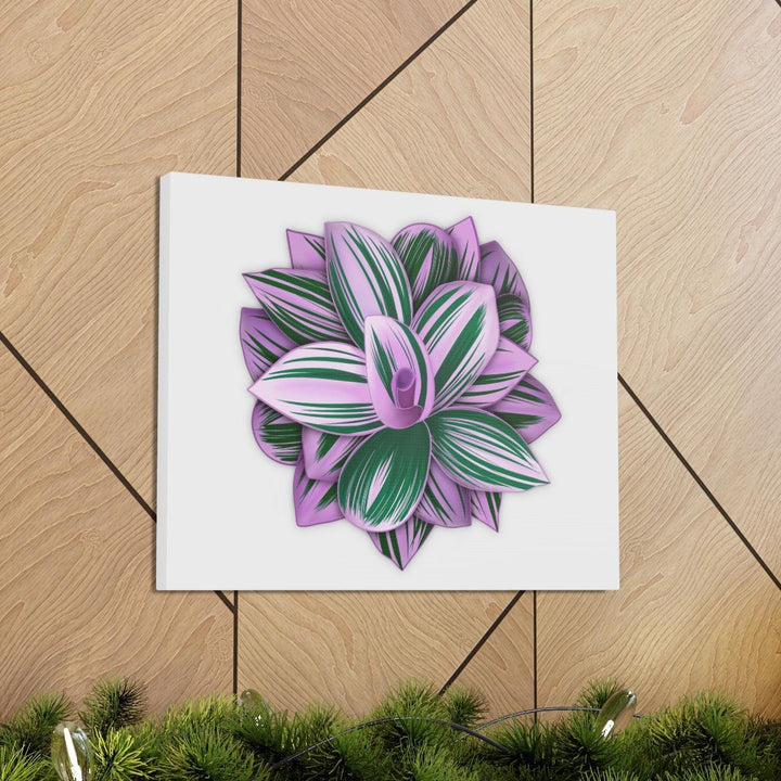 Tradescantia Nanouk Canvas – Botanical Canvas Art Print | Matte Finish Wall Decor - Laura Christine Photography & Design