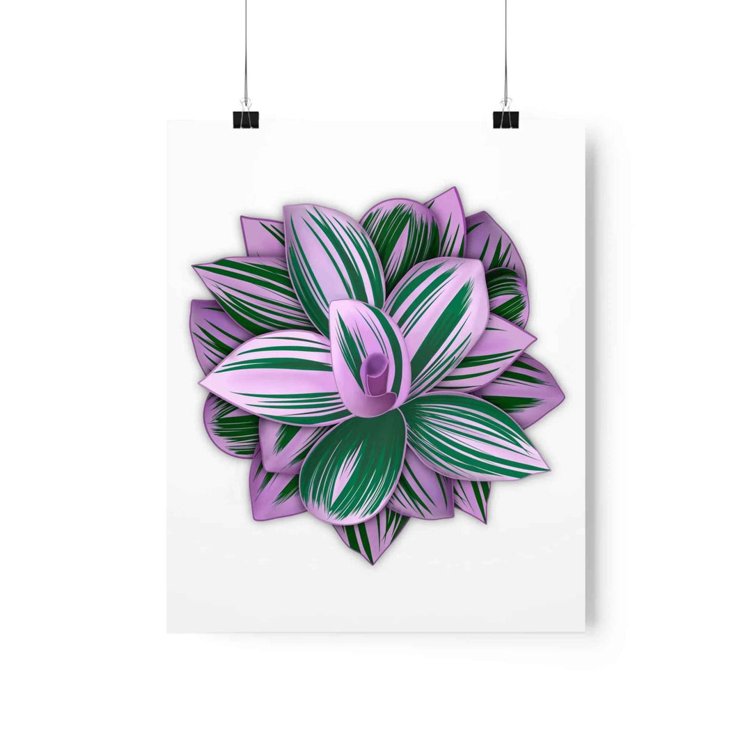 Tradescantia Nanouk Print – Botanical Wall Art on Museum-Grade Paper Poster Unframed