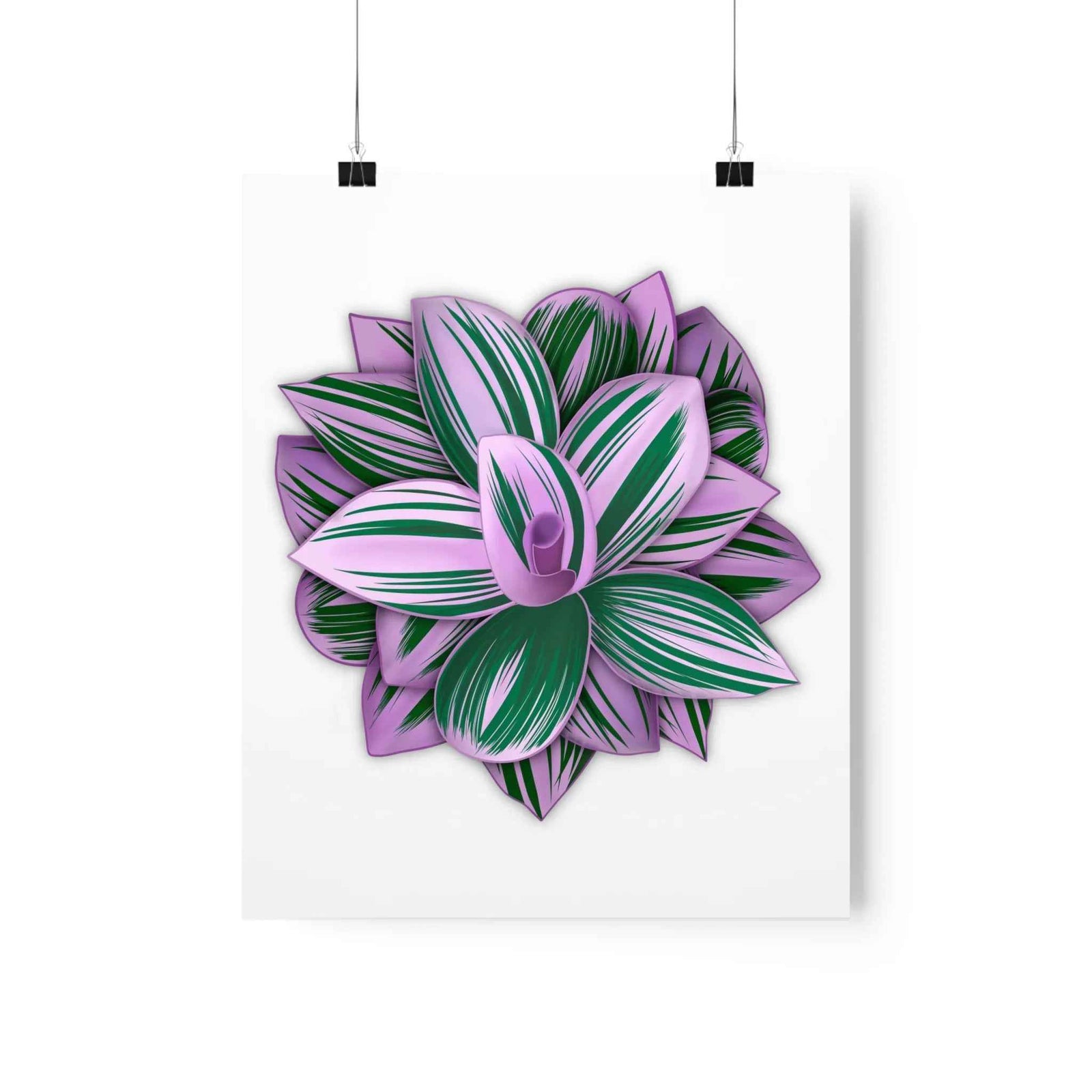 Tradescantia Nanouk Print – Botanical Wall Art on Museum-Grade Paper Poster Unframed