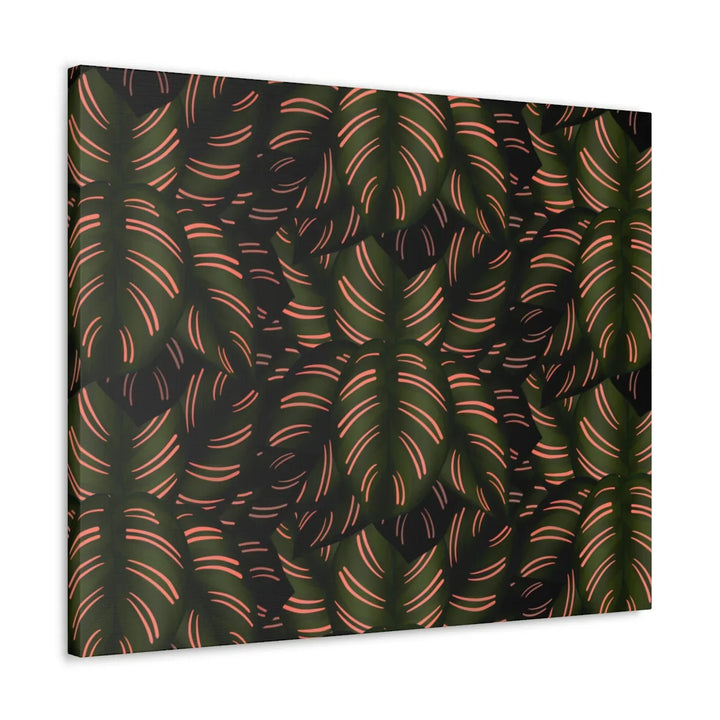 Calathea Pinstripe Canvas – Botanical Canvas Art Print | Matte Finish Wall Decor